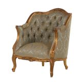 Versailles Gilt Upholstered Armchair